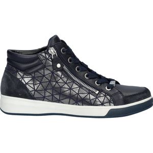 Ara Rome high dames hoge sneaker - Blauw - Maat 37,5