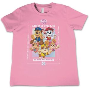 Paw Patrol Kinder T-Shirt Hero Pals Kids Tee NIC-12-PP005-DTF536 Pink-4 Jahre