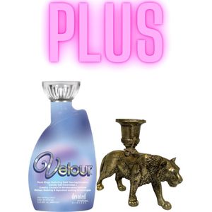 Devoted Creations Velour 400 ml PLUS Kandelaar Tijger Bronze