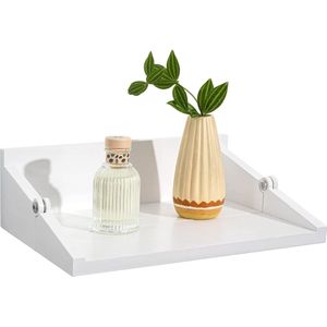 Wit Drijvend Nachtkastje - Moderne Opvouwbare Planken voor Slaapkamer en Woonkamer Beside shelf