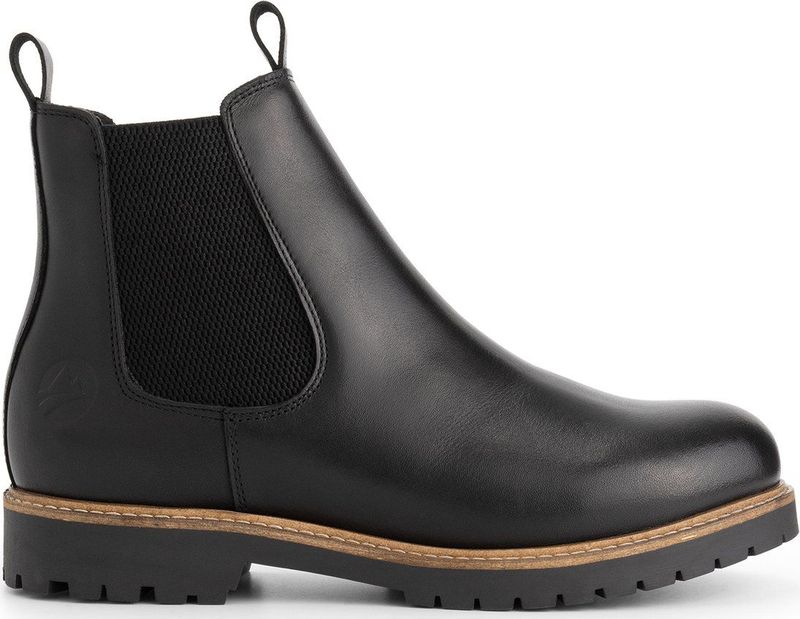 Travelin - Agder - Chelsea Boots - Zwart - Leer