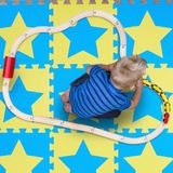 Relaxdays Speelmat Foam Sterren - Puzzelmat - Kinderen - Speelkleed - Vloermat Eva Schuim