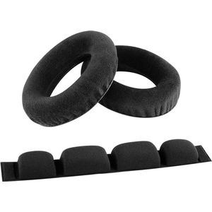 Oorkussens en hoofdband compatibel met Sennheiser HD580 HD600 - zwart