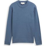Tom Tailor Denim - Regular Fit - Gebreide Pullover - Effen - Hoge Ronde Hals