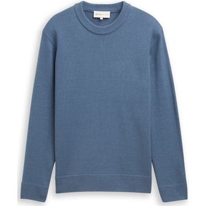 Tom Tailor Denim - Regular Fit - Gebreide Pullover - Effen - Hoge Ronde Hals