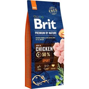 Brit Premium by Nature hondenvoer Sport 15 kg - Hond