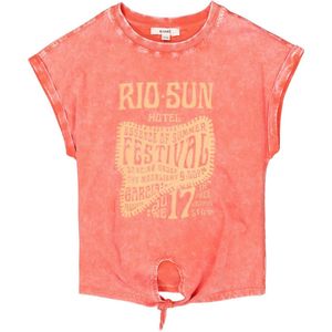GARCIA Meisjes Chest print T-shirt Rood Korte mouw
