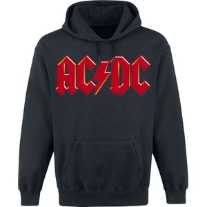 AC/DC Red Logo Trui met capuchon zwart XL