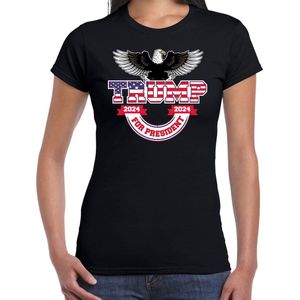 Bellatio Decorations T-shirt Trump dames - American eagle - fout/grappig voor carnaval XL