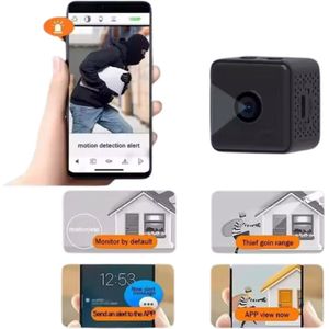 LumiWay Spy Camera - 1080P Full HD - Draadloos / Wifi - Magnetisch - Verborgen Mini Spycamera voor Binnen & Buiten - Beveiligingscamera