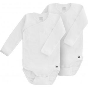 Woody Baby Body Lange Mouw Duopack Wit 0m