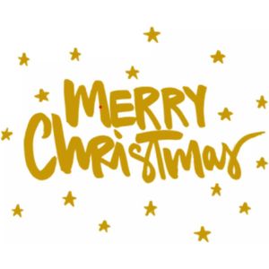 PPD - Papieren servetten - Merry Christmas - Goud - 33x33cm - 20 stuks -Kerst
