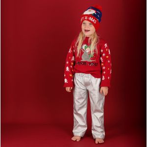 Morethansocks - Kerst trui - Kids - Gebreid - Rood - Maat 140/146 - foute kersttrui - kersttrui kinderen - kersttruien - kersttrui kind - kersttrui jongens - kersttrui meisjes