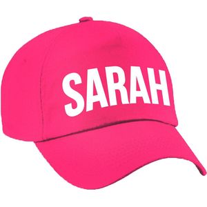 Sarah cadeau pet / baseball cap roze voor dames - Sarah