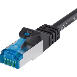 Qost - CAT6A 10G internetkabel - LSZH / UTP - 10 Gbps / 500 MHz - RJ45 Connectoren - Patchkabel / Netwerkkabel - 5 meter - Zwart