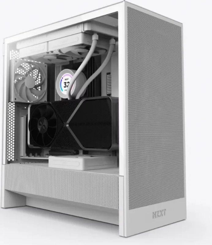 NZXT H5 Flow (2024) Wit - Midtowermodel ATX - wit