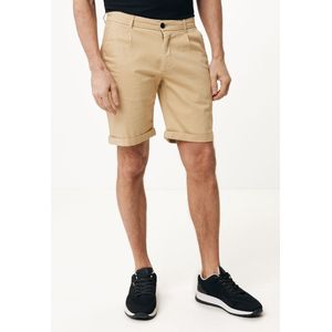 Chino Shorts With Roll Up Cuff Mannen - Zand - Maat 48