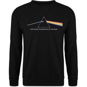 Spreadshirt Pink Floyd Belettering The Dark Side Of The Moon Mannen Sweater