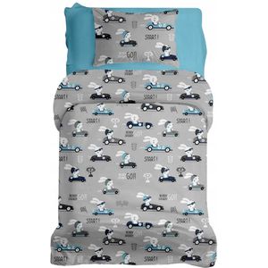 Kinderbeddengoed Katoen 100x140cm, 2 Delig, Met Rits