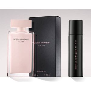 Narciso Rodriguez For Her Eau De Parfum (edp) 100 Ml + Eau De Parfum (edp) Mini Pure Musc 10 Ml