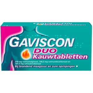 Gaviscon Duo Kauwtabletten - 2 x 48 tabletten