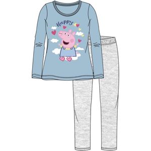 Peppa Pig pyjama - lichtblauw - Maat 128 / 8 jaar