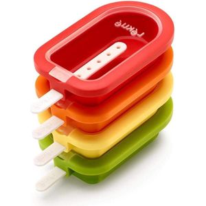 Silicone ijsvorm - Meloen en Ananas - Meerkleurig - Set van 4 - 165 x 75 x 26 cm