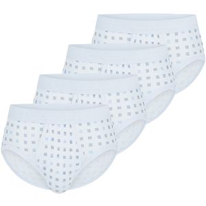 Schiesser Heren sportslip 4 pack Cotton Essentials fijnrib