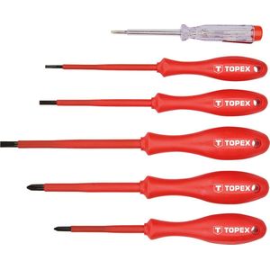 TOPEX 39D155 Schroevendraaierset 1000v 6 Delig