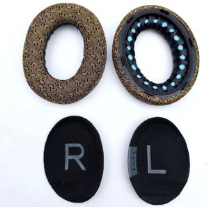 Geschikt voor de Bose NC700/700 noise cancelling earphones memory foam - duurzame oorkussens-(1 paar bruin bedrukte oorkussens)