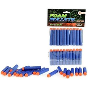 Foam pijltjes universeel - Blauw / Oranje - Foam - l 7 cm - Set van 2 - Speelgoed - Speelgoedpistool - Speelgoedpijlen