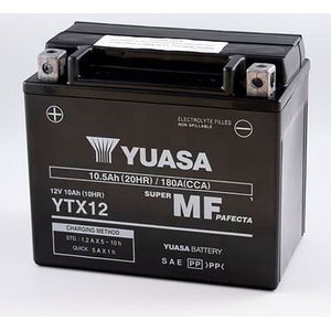 Yuasa Ytx12 10.5ah Accu 12v Zilver