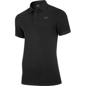 4F Men's T-shirt Polo NOSH4-TSM008-20S, Mannen, Zwart, T-shirt, maat: S EU