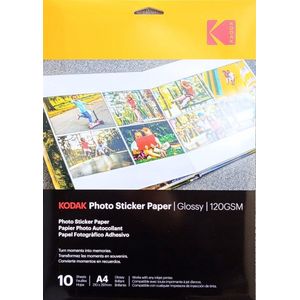 Kodak Fotopapier Glanzend Zelfklevend 21x30cm 120g 10 Vel