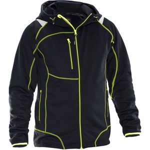 Jobman 5150 Hoodie Vision - Zwart/Geel - Capuchonvest