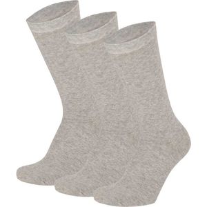 Apollo - Dames sokken - Sokken katoen dames - Sokken - Licht Grijs - Maat 35/42 - Dames sokken katoen 39 42 - Dames sokken naadloos