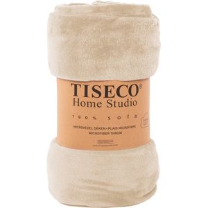 Tiseco Home Studio - Plaid COSY - microflannel - 220 g/m² - 180x220 cm - Ivoor