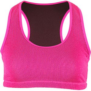 BECO crinkle bikini topje - roze - maat 36