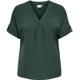 ONLY CARMAKOMA - Top - V-Hals - Geplooid Detail - Regular Fit
