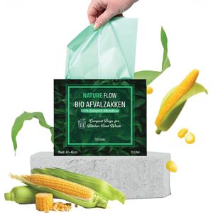 Bio Afvalzakken (10 Liter, 150 Stuks) Composteerbare Vuilniszakken 10L