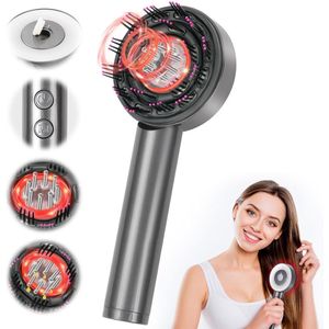 Azomor® Innovatieve hoofdhuidmassageborstel met lichttherapie en serumdispenser