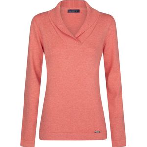 Felix Hardy Sjaalkraag Trui - Sweater %100 Katoen Dames Roze - S