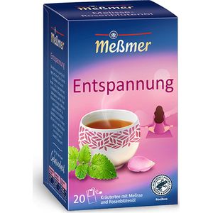Messmer Ontspanning Rooibos Citroenmelisse Rozenblaadjes 2gr - 5x 20 stuks