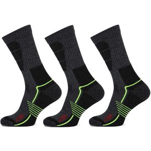 STAPP Wandelsokken - Active Outdoor Bamboe - 3 paar - Donkergrijs - Maat 43/46