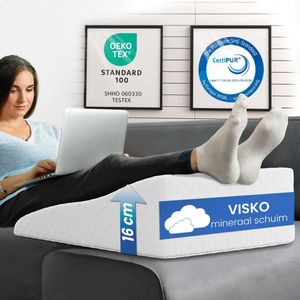 ELONEO Neksteunkussen – Visko Slaapkussen Vlindervorm - Ideaal voor Buik- Zij- & Zijwaartse Slapers