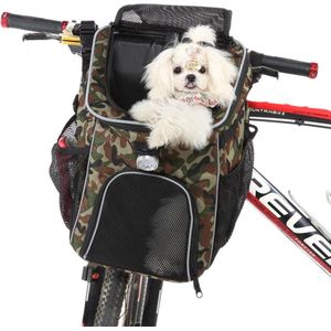 Uitbreidbare zachte fietsmand voor huisdieren - 30x30x37cm - transportrugzak met hondenrugzak en kattenrugzak