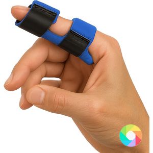 Vingerspalk blauw verkrijgbaar in 6 kleuren - vingerbrace - vingerspalken - vinger splint - mallet vingerspalk - triggerfinger spalk