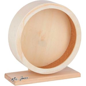 Mrs. Jones Premium Collection Hamster Looprad - Hout - 29 cm - Bruin