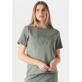 INWEAR Vincentiw Logo Tshirt Tops & T-shirts Dames - Shirt - Groen - Maat S