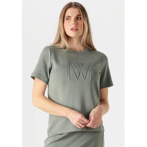 INWEAR Vincentiw Logo Tshirt Tops & T-shirts Dames - Shirt - Groen - Maat S